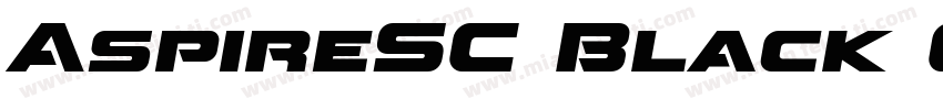 AspireSC Black Oblique Regular字体转换